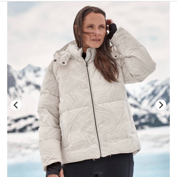 Garnet Hill Womens Goose Down Puffer Jacket Size XL - Picture 1 of 12